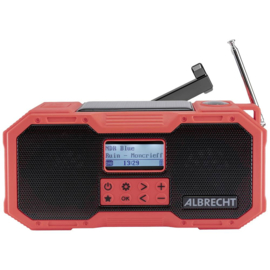 Albrecht DR 112 stereo draagbare nood radio en lamp met DAB+, FM, Bluetooth en alarm