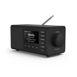 Hama DR1001BT eenvoudig te bedienen digitale radio met DAB+, FM, Bluetooth en dubbel alarm