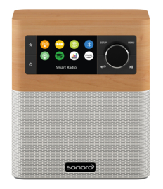 sonoro STREAM X internetradio met DAB+, FM, Bluetooth en USB, maple - white