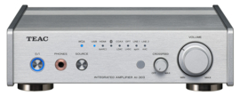 TEAC AI-303 hifi stereo versterker met DAC , Bluetooth, HDMI en USB, zilver