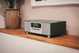 Sonoro Prestige stereo internetradio met DAB+, FM, CD, Spotify en Bluetooth, Matt Graphite - Silver