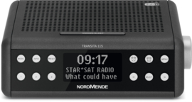 Nordmende Transita 115 DAB+ en FM wekkerradio met OLED scherm, antraciet