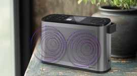 Sharp Osaka DR-540 stereo draagbare en oplaadbare DAB+ en FM radio met Bluetooth en alarmfunctie