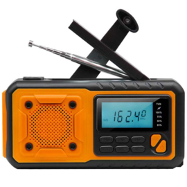 Radiowinkel draagbare nood radio met AM, SW, FM, zaklamp en leeslamp, zonnepaneel en dynamo, oplaadbaar en op batterijen