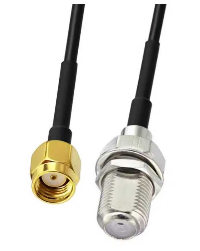 F connector female naar SMA female - pigtail 10 cm