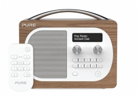 Pure Evoke D4 portable digitale DAB+ en FM radio in eiken fineer