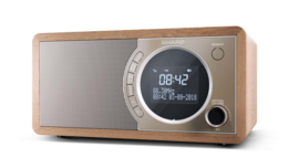 Sharp DR-450 stereo DAB+ radio met FM en Bluetooth, bruin