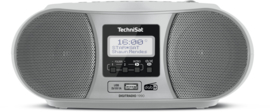 TechniSat DigitRadio 1990 stereo boombox met DAB+ Radio, FM, CD speler, USB en Bluetooth, zilver
