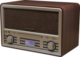 Soundmaster Elite Line NR955BR nostalgische stereo DAB+ radio met CD, USB en Bluetooth, bruin