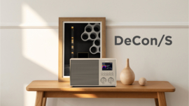 Geneva DeCon S internet, DAB+ en FM radio met Spotify en Bluetooth, champagne - walnut