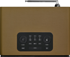 Sangean DDR-36 BT digitale tafelradio met DAB+, FM en Bluetooth, bruin