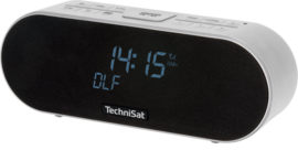 TechniSat DigitRadio 53 BT hoogwaardige stereo wekker radio met DAB+, FM en Bluetooth, lichtgrijs