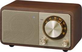 Sangean WR-7 PLUS mini FM radio met Bluetooth ontvangst, Vintage Walnut