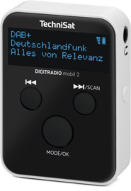 TechniSat DigitRadio Mobil 2 DAB+ en FM zakradio, oplaadbaar met hoofdtelefoon