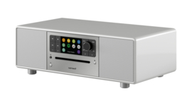 Sonoro Prestige X (2023 editie) SO-331 stereo internetradio met DAB+, FM, CD, Spotify en Bluetooth, zilver