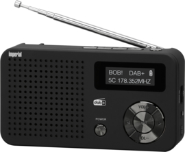 Imperial DABMAN 13 compacte DAB+ radio met FM en audio afspelen via USB en micro SD, zwart