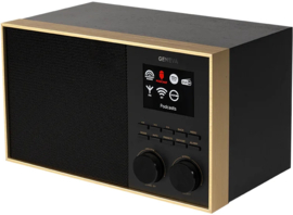 Geneva DeCon S internet, DAB+ en FM radio met Spotify en Bluetooth, zwart - koper