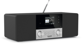 TechniSat DIGITRADIO 3 IR stereo tafelradio met internetradio, DAB+ digital radio, FM, Bluetooth, Spotify, CD-speler en USB, zwart