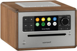 Sonoro Elite X internetradio met DAB+, FM, CD, Spotify en Bluetooth, walnut