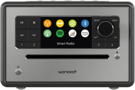 Sonoro Elite X internetradio met DAB+, FM, CD, Spotify en Bluetooth, matt graphite