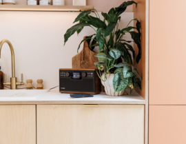 Pure Classic H6 stereo digitale DAB+ en FM radio met Bluetooth, Zwart Walnoot