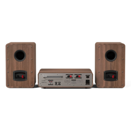Pure Classic Stereo systeem met internetradio, Spotify, DAB+, FM, CD, USB en Bluetooth Home Wood Edition alles-in-1 stereo muzieksysteem met CD, DAB+, internetradio, Spotify en Bluetooth, Coffee Black