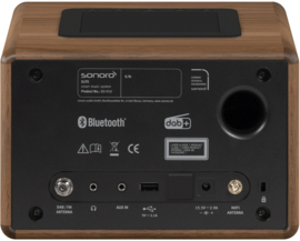 Sonoro Elite X internetradio met DAB+, FM, CD, Spotify en Bluetooth, walnut - antraciet