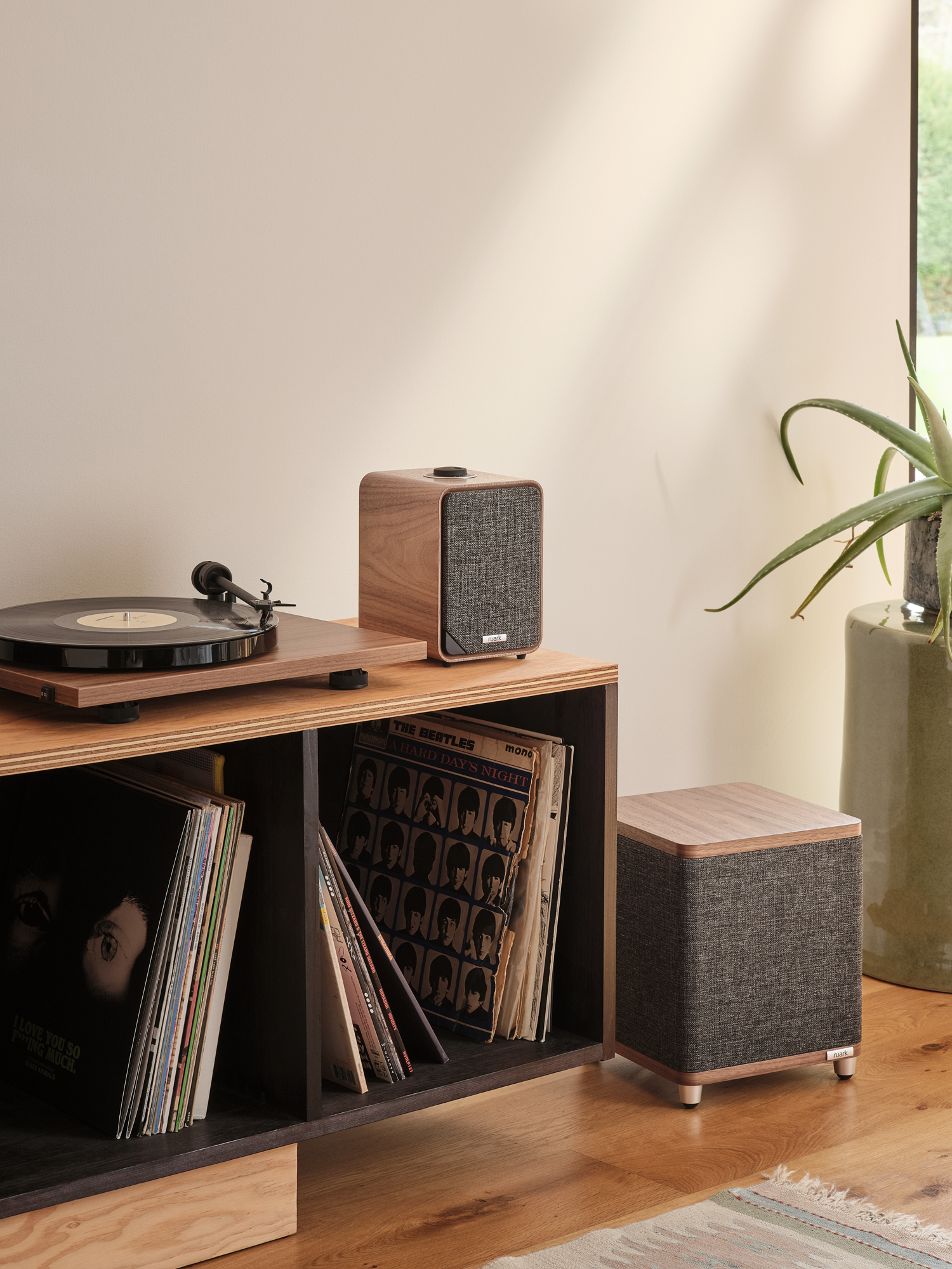 Ruark Audio MR1 Mk3 draadloos compact hifi stereo muzieksysteem, Rich Walnut