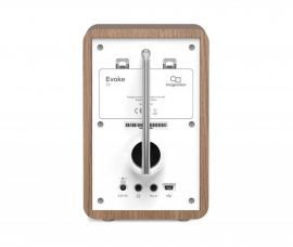 Pure Evoke D2 draagbare DAB+ en FM radio, eiken