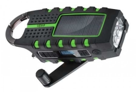 Eton Scorpion Opwindbare / Solar outdoor radio / lamp - Groen