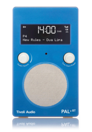 Tivoli Audio Model PAL+ BT oplaadbare radio met DAB+, FM en Bluetooth, blauw-wit