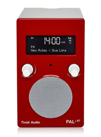 Tivoli Audio Model PAL+ BT oplaadbare radio met DAB+, FM en Bluetooth, rood-wit