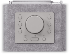 Sonoro Atron STEREO internetradio met DAB+, FM, Spotify en Bluetooth, Parelgrijs - Zilver
