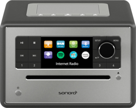 Sonoro Elite SO-910 V2 internetradio met DAB+, FM, CD, Spotify, Bluetooth en USB, mat grijs