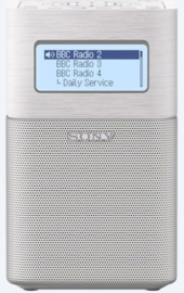 Sony  XDR-V1BTD draagbare oplaadbare stereo radio met DAB+, FM en Bluetooth, wit