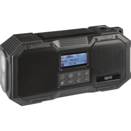 Imperial DABMAN OR 1 stereo draagbare nood radio en lamp met DAB+, FM, Bluetooth en alarm