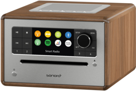 Sonoro Elite X internetradio met DAB+, FM, CD, Spotify en Bluetooth, walnut