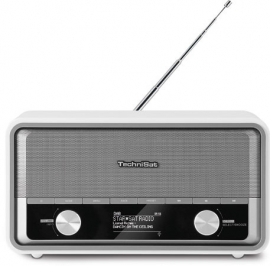 TechniSat DigitRadio 520 retro internetradio met DAB+, Bluetooth en Spotify, wit