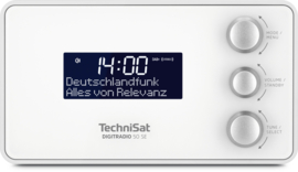 TechniSat DigitRadio 50 SE wekker radio met DAB+ en FM, wit