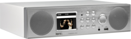 Imperial DABMAN i450 stereo onderbouw radio met internet, DAB+, USB, Bluetooth, zilver-wit