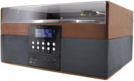 Soundmaster Elite Line PL910 Retro stereo HiFi-systeem met DAB+ radio, CD, platenspeler en Bluetooth