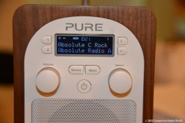 Pure Evoke D2 draagbare DAB+ en FM radio, walnoot, EX DEMO