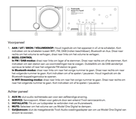 Tivoli Audio ART Model One Digital Generatie 2 met internetradio, DAB+, FM, Spotify en Bluetooth, white grey