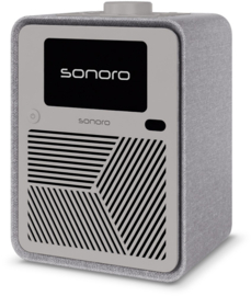 Sonoro Atron STEREO internetradio met DAB+, FM, Spotify en Bluetooth, Parelgrijs - Zilver