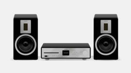 Sonoro MAESTRO en Orchestra bundel stereo hifi set met DAB+, internetradio en CD-speler, zwart - zilver