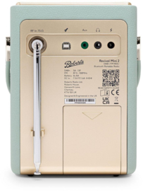 Roberts Revival Mini 2 draagbare DAB+ FM radio met Bluetooth ontvangst, Midnight Blue