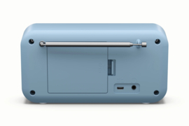 Sharp DR-P420 BL draagbare DAB+ en FM radio met Bluetooth en alarmfunctie, staal blauw