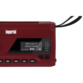 Imperial DABMAN OR 2 draagbare nood radio en lamp met DAB+, FM, Bluetooth en alarm