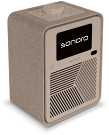 Sonoro Atron STEREO internetradio met DAB+, FM, Spotify en Bluetooth, Zand - Creme