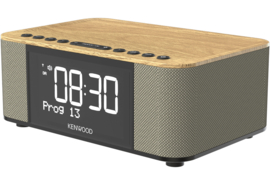 Kenwood CR-ST40DAB stereo wekker radio met DAB+, FM, USB en Bluetooth, hout